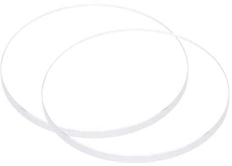 QUARKZMAN 2 Unidades de Cristal de Reloj Transparente de Lente de Cristal de 32 mm de Diámetro y 2 mm de Grosor, Redondo, Plano, de Alta Transmisión de Mineral, Pieza de Repuesto