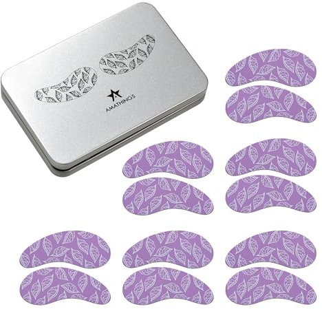 AMAHINGS 6 Paar (12 Stück) Wiederverwendbare Augenpads aus 100% medizinischem Silikon in hochwertiger Aufbewahrungsbox, zum Optimieren deiner Hautpflege gegen Anti Agin