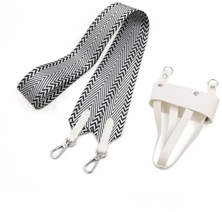 MiOYOOW Wasserflaschenhalter, PU Umhänge Thermosbecher Halter, Bedruckte Wasserbecher Flaschenhalter Aufbewahrungstasche mit Schultergurt Schnalle für Wandern, Radfahren, Fitness