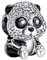 Lkwidi Charme Panda Charms Anhänger 925 Sterling Silber Charm Pendant für Europäische Armbänder und Halsketten