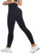 Persit Sport Leggings Damen High Wasit Blickdicht Sporthose Lang Seamless Leggins Shape Tights Gym Schwarz M