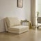 okwish Klappbares Schlafsofa, Einzelschlafsofa für das Wohnzimmer, Bequeme Aufbewahrung, Nimmt keinen Platz EIN, Beige