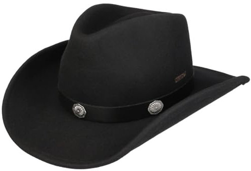 Stetson Tamalo Westernhut Packable Wollfilzhut Herren Herbst-Winter schwarz XL (60-61 cm)