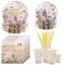 Aitsite Lot de 100 assiettes de fête magiques Wizard - Assiettes de fête d'anniversaire pour 20 invités - Vaisselle d'anniversaire magique, décoration de fête Wizard - Assiettes, gobelets, serviettes