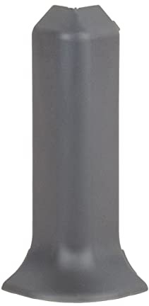 Aussenwinkel Für Kunststoff Sockelleisten 12.8 x 60 mm Kunststoff Grau zum Clipsen Außenecken by PROVISTON