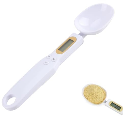 WNXBFO Digital Measuring Spoon, Measuring Spoon, Weighing Spoon Digital with LCD Screen Display, Removable Washable Digital Spoon Scale for Cooking, Baking, Spices, Medicine, Seasoning