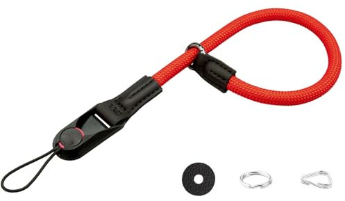 VKO Kamera Handschlaufe Kameragurt Handgelenk-Schlaufe Schnellverschluss-Trageschlaufe geeignet für DSLR SLR oder spiegellosen Kameras (Rot)