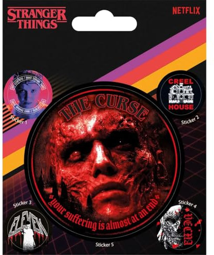 Vinyl Sticker Set: 80's Horror & Stranger Things