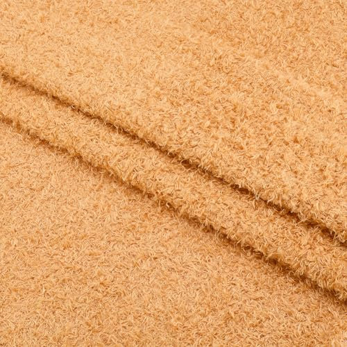 WEBEEDY 1 Yard Teddybären Stoff 155cm Breit Weicher Plüsch Pelzstoff Für Puppen Teppiche Matten Geschenke Kunstpelzstoff Für Kleidung & Accessoires Heimwerker Nähbedarf