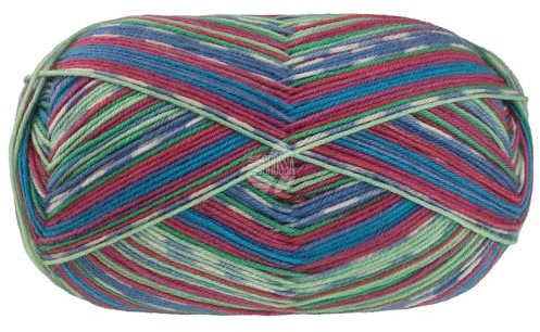 LANA GROSSA Meilenweit 100 Merino extrafine Coccole | Hochwertiges Sockengarn, waschmaschinenfest | Handstrickgarn aus 75% Schurwolle & 25% Polyamid | 100g Wolle, Stricken & Häkeln | 420m Garn FB 3801