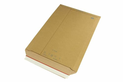 Wellpapp-Versandtasche, B3, braun, Abm (LxB): 370x540mm, mit Selbstklebeverschluss, 150 Stück, VerPal
