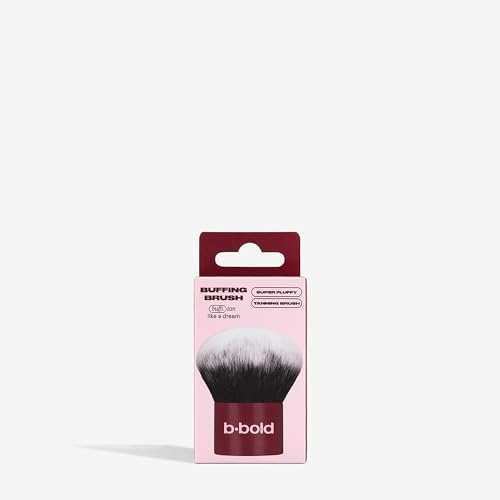 B·BOLD Buffing Tanning Brush - Streak-Free Application, Super-Fluffy Synthetic Bristles | Vegan & PETA-Approved