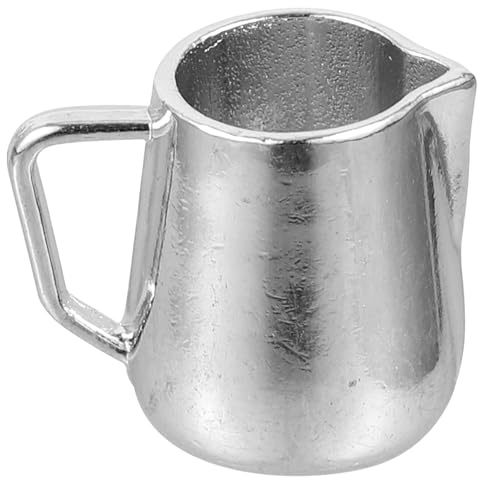 HONITANO Pichet à Lait Miniature pour Maison de Poupée, Accessoire Décoratif Mini Tasse à Latte, Pot à Lait Expresso en Plastique E-Original, Ornement Réaliste pour Mini-Maison, 1 Pièce