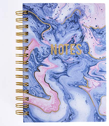 Graphique Hard Bound Journal: Blush & Blue Marble – Hardcover-Notizbuch mit stabiler Ringbindung: Unser langlebiges Notizbuch für den täglichen Schreibbedarf