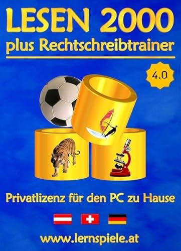 Lesen 2000 plus Rechtschreibtrainer 4.0: Privatlizenz für den PC zu Hause