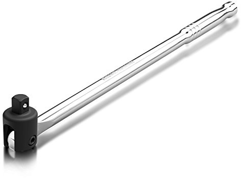 Neiko 00206A 1/2 Zoll Drive Premium Breaker Bar | Cr-V-Stahl | 180 Flex Cr-Mo-Kopf | 61 cm Länge