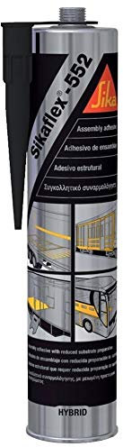 Sika - Sikaflex-552, primerlose Konstruktionsklebstoff, 300 ml, schwarz (Alte Version)
