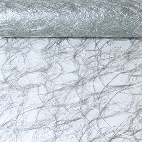 Sizoweb Tischband Silber 5 Meter lang 30cm breit
