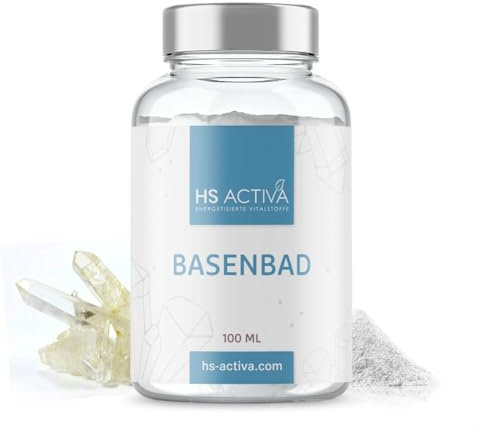 HS ACTIVA® Basenbad I Empfohlen bei Übersäuerung, Schwäche & täglicher Müdigkeit I Basischer Badezusatz zur Pflege und Unterstützung der Hautfunktion I 100 ml