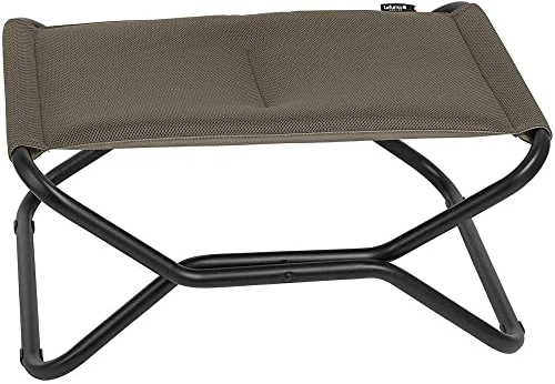 LAFUMA MOBILIER - Gepolsterte klappbare Fußstütze/ Hocker NEXT - UV-beständiges AirComfort-Gewebe - Für Liegestühle auf Terrasse, Garten, am Pool - Höchster Komfort - Taupe