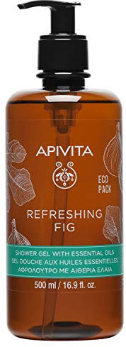 Apivita Erfrischendes Feigenduschgel 500ml - Duschgel Körperwäsche mit Feige - Körperreiniger, der sanft reinigt und revitalisiert