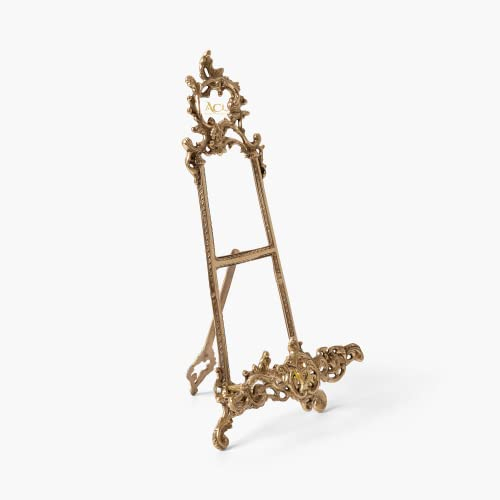 Assorted Collections Espositori da parete in ottone per quadri Art Déco, quadri, piatti decorativi, insegne per matrimoni, porta menù, porta quadri per la casa da 16