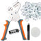 BIZOEPRO Kit de herramientas con ojales de 3/8 pulgadas, alicates de prensa de ojales de 10 mm, manual con 500 ojales plateados
