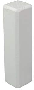 Trevendo Eckturm 4er Pack Eckstab Innenecke, Außenecke Leisten Verbinder Echtholz weiß lackiert (22 x 22 x 81 mm (E4))
