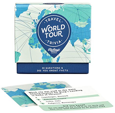 Ridley's Games QUZ019 World Tour Quizspiel, Mehrfarbig
