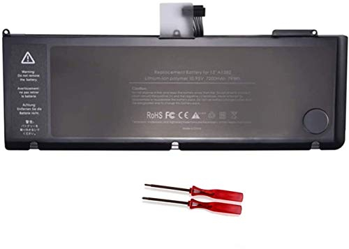 WYGUO A1382 Sostituzione della Batteria del Laptop per MacBook PRO 15 inch A1286 Early 2011 Late 2011 Mid 2012(10.95V 77.5Wh)