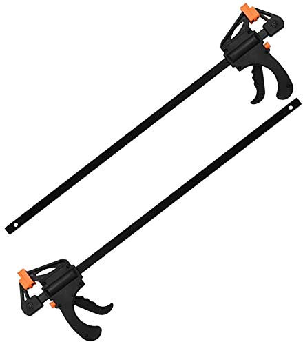 2X Ratchet 30 Bar Clamps, Quick Release Trigger Squeeze Adjustable Woodworking Carpenters Grip Vices