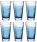 LEONARDO HOME 026832 Vario Struttura Lot de 6 verres à boire, bleu, 280 ml