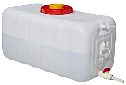 Bidones agua 100L Gran Capacidad Almacenamiento De Agua Contenedores Tanque para Cámping Rectángulo Espesar Casa Cubo De Almacenamiento De Agua ﹣20 ° ~+70 ° para Excursionismo Caza Viaje (100L/150L/20