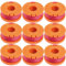Odashen 9 Pcs Trimmer Spool & Line WA0004 Replacement for Worx Grass Trimmer WG150E WG154E WG155E WG157E WG160E WG163E WG166E WG167E WG169E