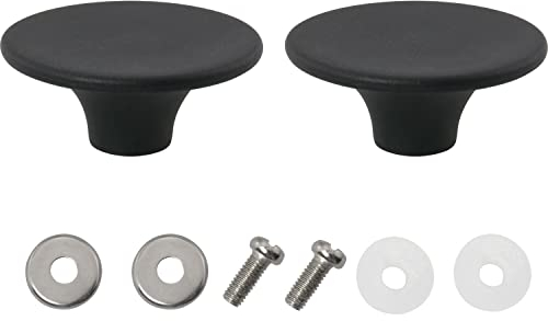 DGBRSM 2pcs Dutch Oven Knob Bakelite Pot Lid Replacement Knob, Black