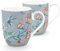 PIP STUDIO 51002312 Flower Festival Henkelbecher Light Blue 145ml Set2