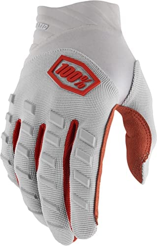 100%, AIRMATIC Gloves, Adult, L, NEON Silver ORANGE