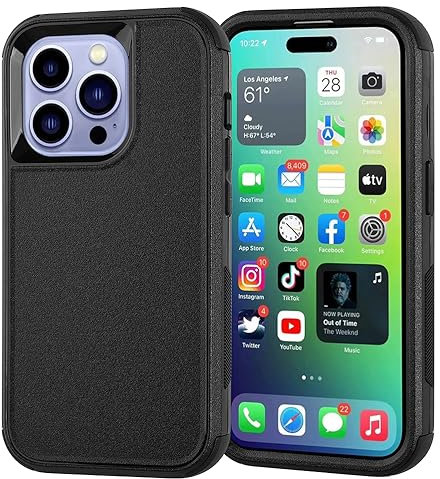 Joylifeboard for iPhone 14 Pro Max Case Military [Shockproof] [Dropproof] Rugged Durable Phone Cover for iPhone 14 ProMax,6.7 Black