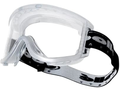DSTOCK60 - Lunettes-masques de protection BOLLE – Attack II ATPSI – Anti-rayures et antibuée – Monture étanche - Bricolage, Jardinage, Industrie...