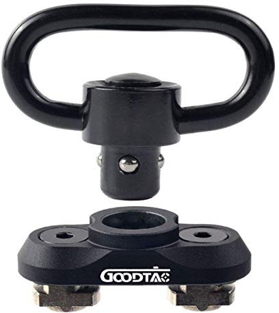 GOODTAC QD Sling Mount Sling Swivel 1,25 Zoll Adapter Befestigung für M-System Schiene, schwarz