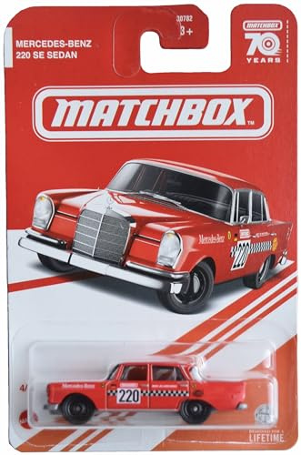 Matchbox Mercedes Benz 220 SE Limousine, Metallteile [rot] 4/6