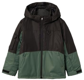 NAME IT NKMSLOPE10 Ski Jacket Block FO Giacca da Neve, Climbing Ivy, 128 Bambino