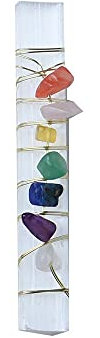 Equilibrio Cristallo naturale Quarzo Gemma a sette colori Pietra for terapia yoga con pietra in gesso Gioielli Reiki fai-da-te Pietra fortunata Pietre naturali Decorazione della stanza decorazione del