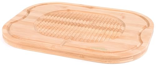 Kitchen Essentials 40cm x 30cm Durable Meat Roast Joint Carving and Serving Board (Colour: Brown)