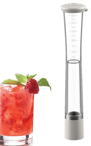 Accesorios para cócteles, mortero de acero, mortero de cóctel de acero inoxidable, mortero 2 en 1 con recipiente de líquido, perfecto y adecuado para cócteles, mojitos y frutas