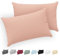 Twinzen® Kissenbezug 30x50 (2er-Set) - 100% Jersey Baumwolle 150 GSM Kissenbezüge - Rosa - Für Kissenbezüge 30x50 cm - Kissenhülle - Kissenbezug mit Reißverschluss - Oeko-Tex Zertifiziert