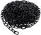 JMIATRY Catena in acciaio inox 304, lunghezza 15 m, maglie resistenti da 5 mm, in acciaio zincato nero saldato, per cancelli di recinzione, porte del garage, catena a battente e serratura di sicurezza