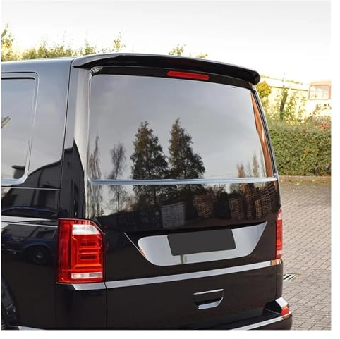 Heckspoiler ABS Car Rear Wing Sportline Tailgate Spoiler Glossy Black Für VW Für Transporter T6 T6.1 2015 2016 2017 2018 2019 Spoiler Wing Heckflügel(Farbe:Glossy Black)