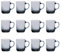 Duralex Versailles Glass Coffee Mugs - 260ml - Grey - Pack of 12