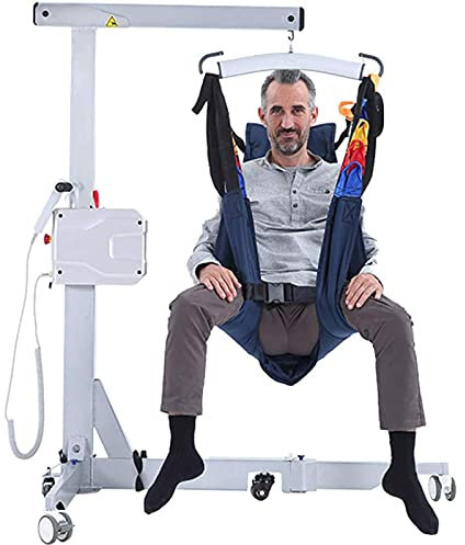 Electric Patient Lift Transfer Machine With Remote Control,Foldable Seat Lift Assist Devices For Elderly,Disabled People,360° Rotating,Front And Rear Caster Brakes/for The Elderly In Bed Paralyzed Eld